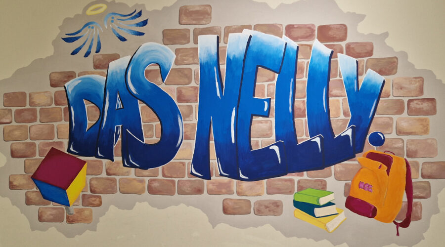 Projekttage mit bleibender Wirkung – Neues Wandgemälde für das Nelly
