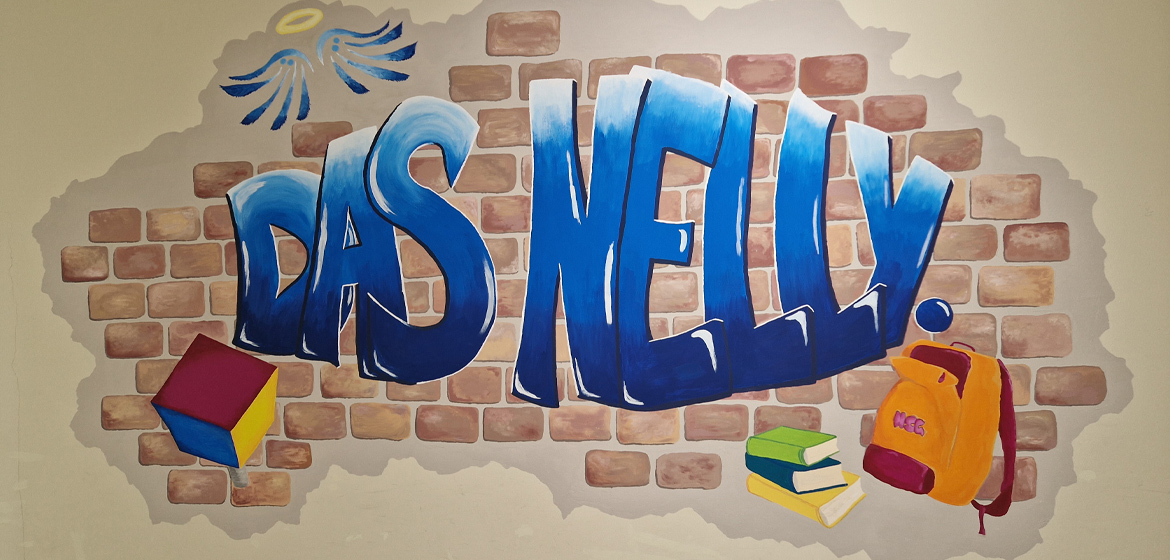 Projekttage mit bleibender Wirkung – Neues Wandgemälde für das Nelly